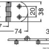 38 455 01 Osculati Cerniera Inox 110x60 Mm Pezzi Pz 1 Osculati